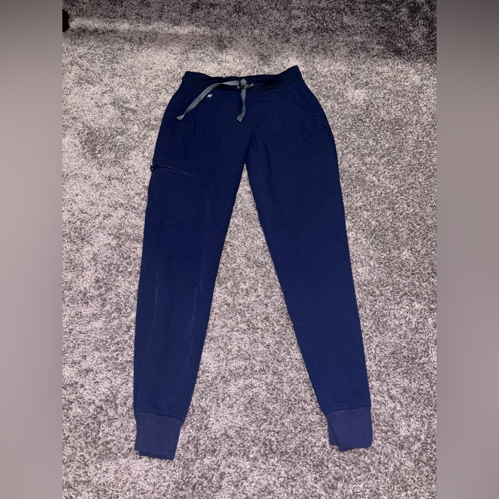 Figs Deep Blue Joggers and scrub top